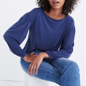 Madewell Modal Sandwashed Navy Blue Shirt